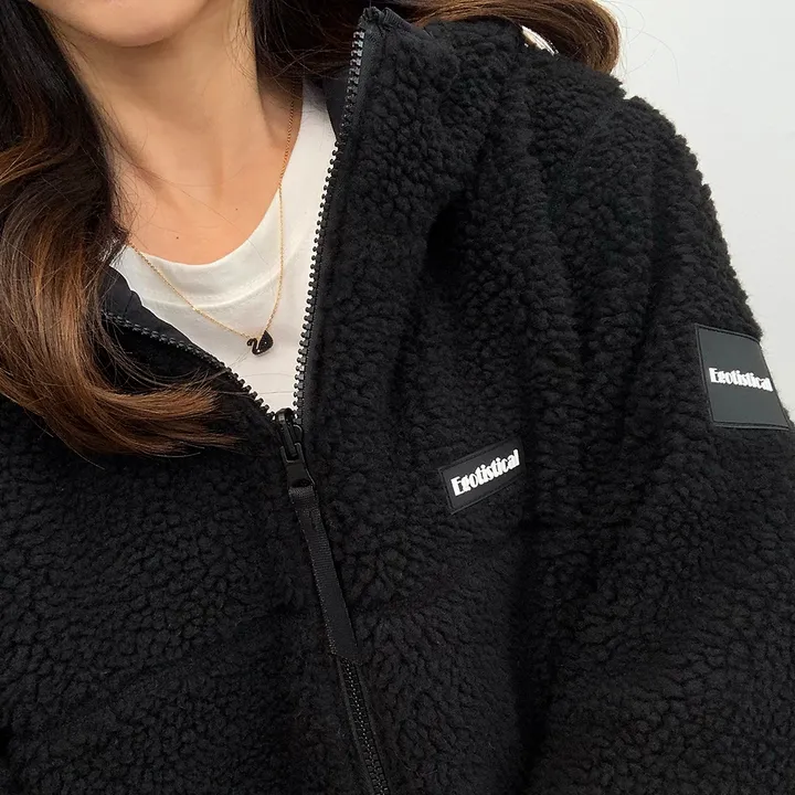 [양면가능!/M~2XL] 패치 양털자켓 후리스 후드집업 (리버시블!) 3컬러 상세 이미지 23