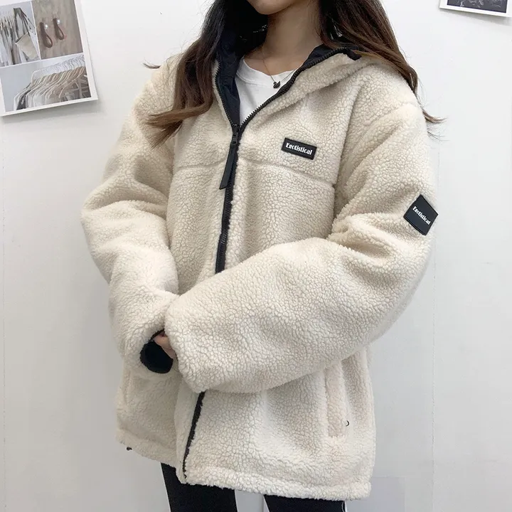 [양면가능!/M~2XL] 패치 양털자켓 후리스 후드집업 (리버시블!) 3컬러 상세 이미지 26