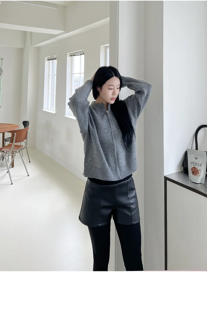 바란 가죽반바지 레깅스 상세 이미지 3