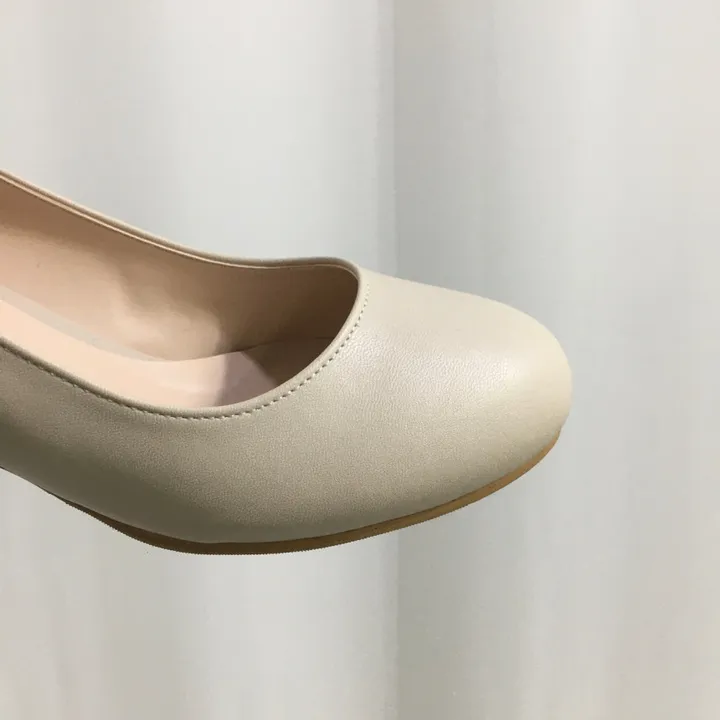 [당일배송/국산수제] 5cm,8cm 라운드 메리제인 쿠션 통굽 힐 상세 이미지 13