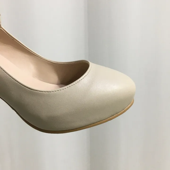 [당일배송/국산수제] 5cm,8cm 라운드 메리제인 쿠션 통굽 힐 상세 이미지 14