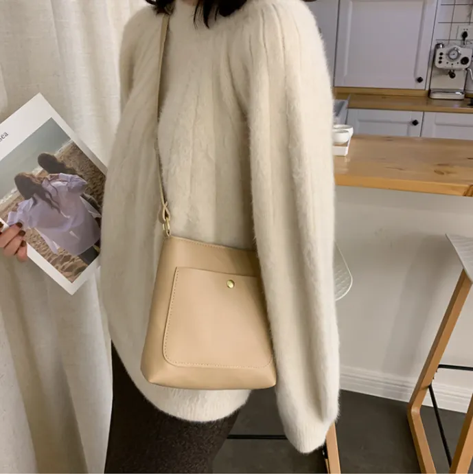 데일리 미니 가죽 크로스백 사각 스퀘어 가방 상세 이미지 7