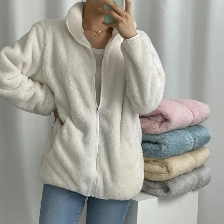퀄리티🥇당일발송💖[1+1할인/L~XL사이즈] 보들보들 데일리 인생템 도톰 플리스 집업 양털 후리스 6color 상세 이미지 4
