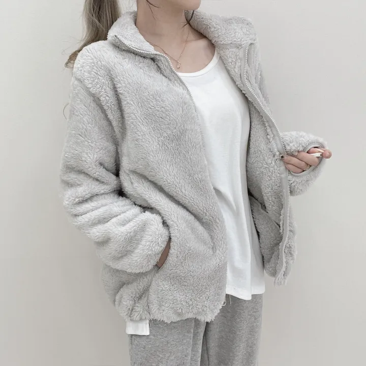 *일주일특가!*[남녀공용/L~XL]꽁꽁 양털 루즈핏 후리스 집업 6color 상세 이미지 19