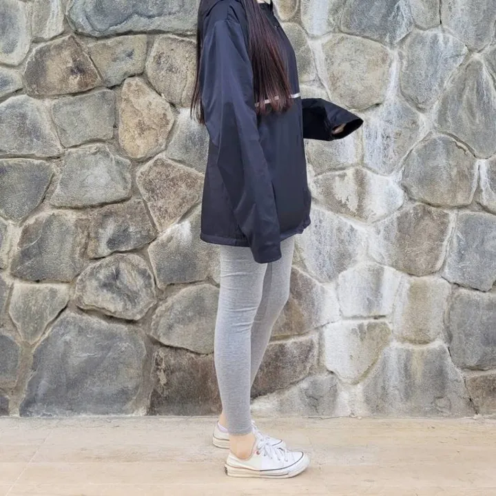 빅사이즈 국산 쫀쫀한 면스판 9부레깅스 무발 컬러레깅스 상세 이미지 8