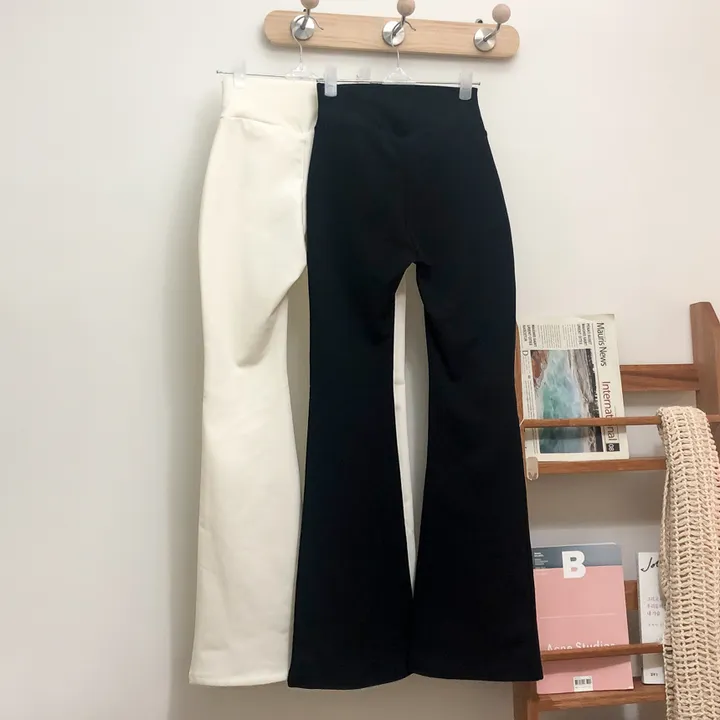 기능성원단 속기모 슬림 스판 하이웨스트 부츠컷 보정 레깅스 팬츠 2color 상세 이미지 6
