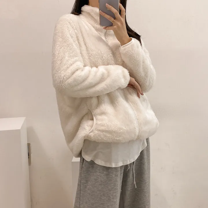 (🧡최저가 / 남녀공용🧡) 따뜻 플리스 후리스 커플 포근 털 겨울 집업 (L~XL) 상세 이미지 19
