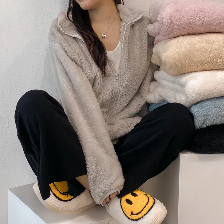 (🧡최저가 / 남녀공용🧡) 따뜻 플리스 후리스 커플 포근 털 겨울 집업 (L~XL) 상세 이미지 32