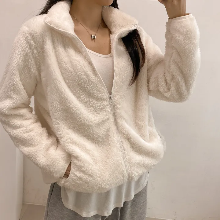 (🧡최저가 / 남녀공용🧡) 따뜻 플리스 후리스 커플 포근 털 겨울 집업 (L~XL) 상세 이미지 22