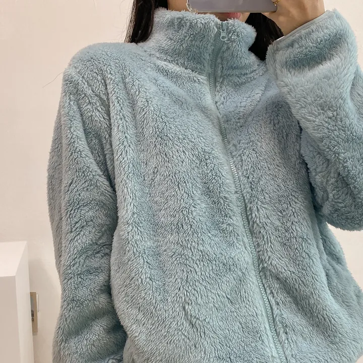 (🧡최저가 / 남녀공용🧡) 따뜻 플리스 후리스 커플 포근 털 겨울 집업 (L~XL) 상세 이미지 16