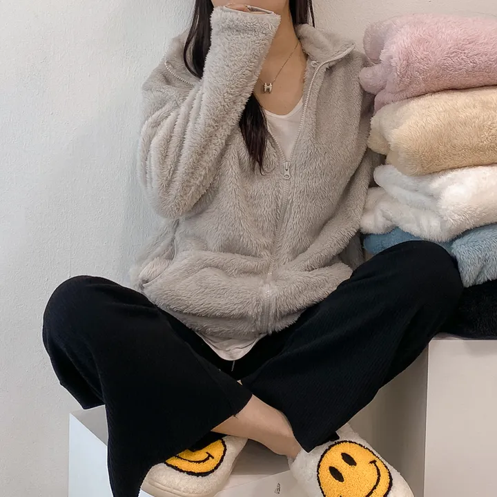 (🧡최저가 / 남녀공용🧡) 따뜻 플리스 후리스 커플 포근 털 겨울 집업 (L~XL) 상세 이미지 31