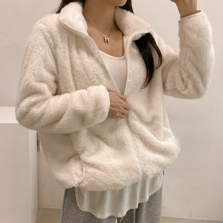 (🧡최저가 / 남녀공용🧡) 따뜻 플리스 후리스 커플 포근 털 겨울 집업 (L~XL) 상세 이미지 21