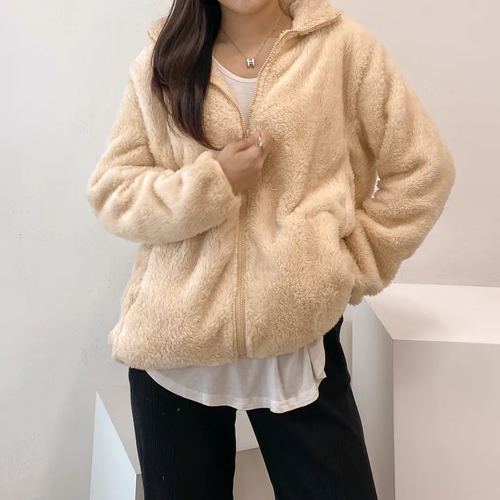 (🧡최저가 / 남녀공용🧡) 따뜻 플리스 후리스 커플 포근 털 겨울 집업 (L~XL) 상세 이미지 43