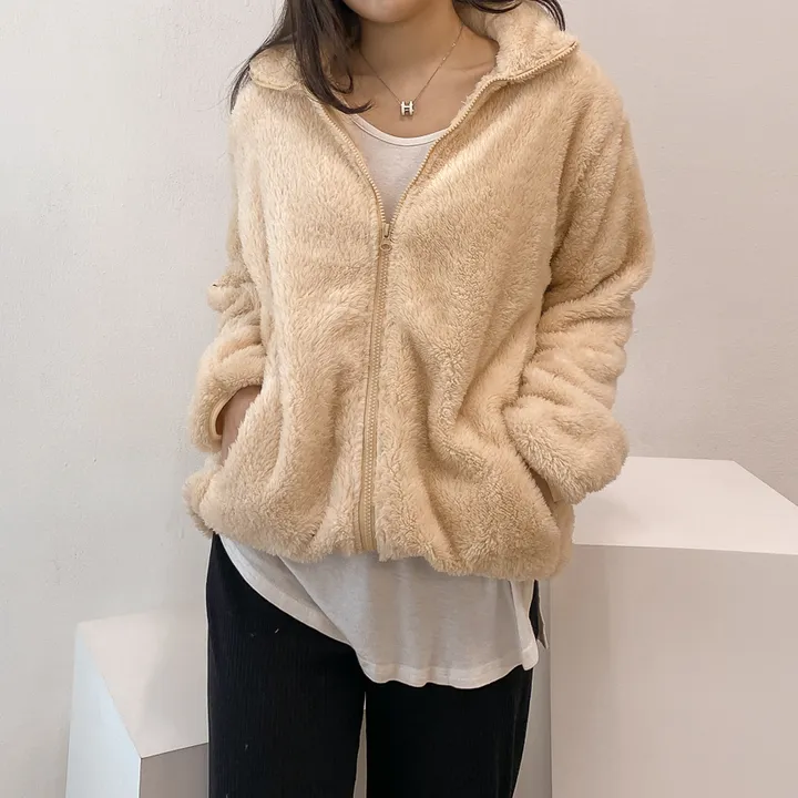 (🧡최저가 / 남녀공용🧡) 따뜻 플리스 후리스 커플 포근 털 겨울 집업 (L~XL) 상세 이미지 50
