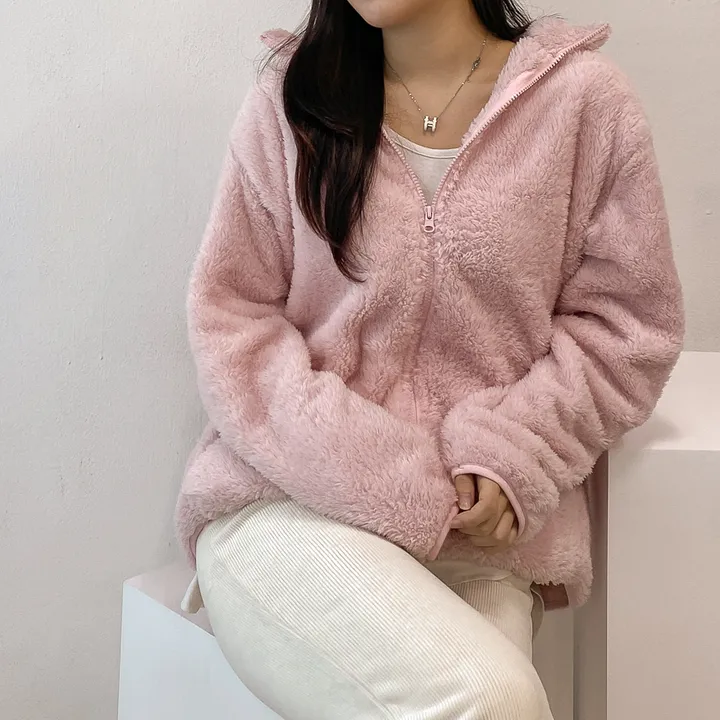 (🧡최저가 / 남녀공용🧡) 따뜻 플리스 후리스 커플 포근 털 겨울 집업 (L~XL) 상세 이미지 37