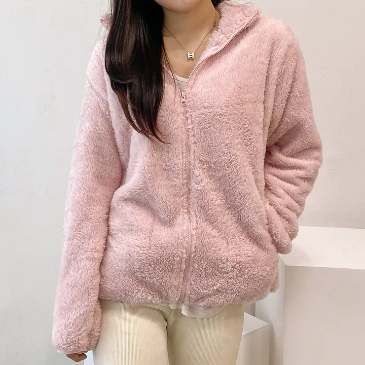 (🧡최저가 / 남녀공용🧡) 따뜻 플리스 후리스 커플 포근 털 겨울 집업 (L~XL) 상세 이미지 34