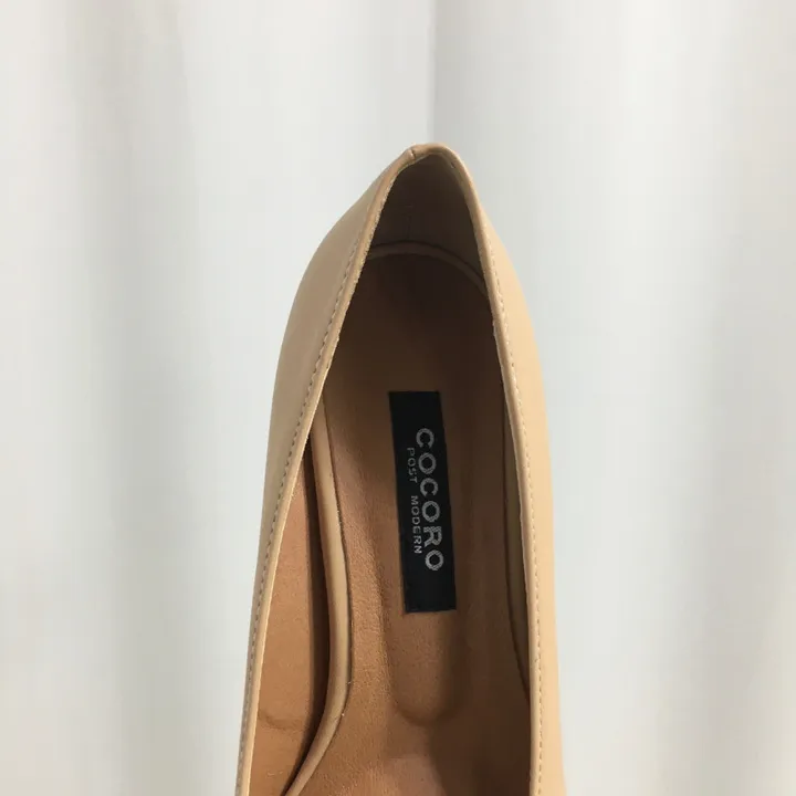 [당일배송/국산수제] 모던 배색 통굽 미들 펌프스 5cm 상세 이미지 11