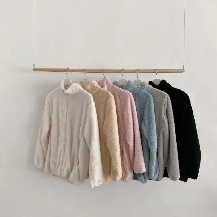 [L~XL]후끈 부드러운 양털 루즈핏 후리스 집업 상세 이미지 24