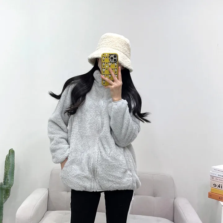 (남녀공용) 몽실 보아털 양털 오버핏 후리스 집업 상세 이미지 23