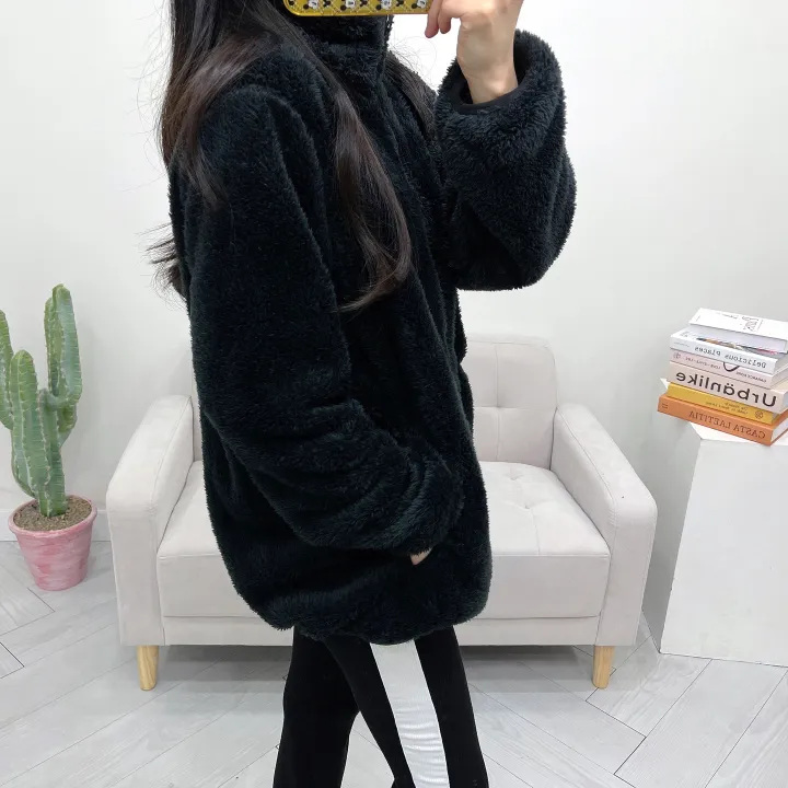 (남녀공용) 몽실 보아털 양털 오버핏 후리스 집업 상세 이미지 37