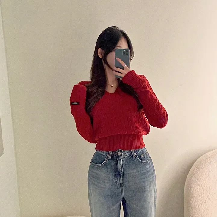 cashmere 3% 세인트 브이넥 꽈배기 니트 - 5color 상세 이미지 5