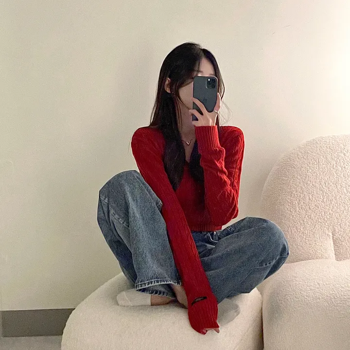 cashmere 3% 세인트 브이넥 꽈배기 니트 - 5color 상세 이미지 40