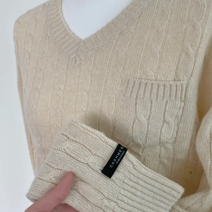cashmere 3% 세인트 브이넥 꽈배기 니트 - 5color 상세 이미지 39