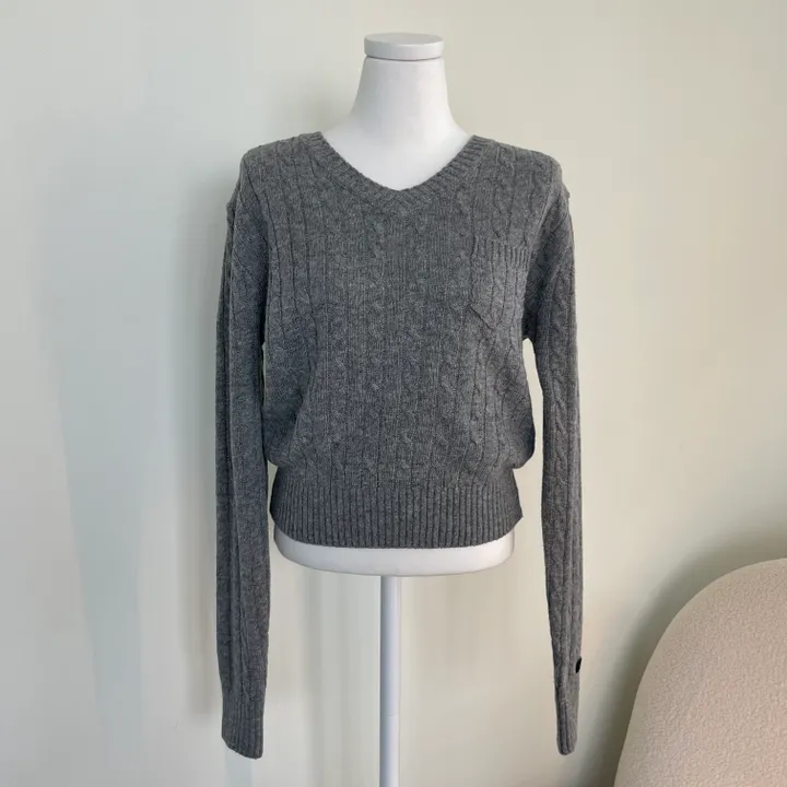 cashmere 3% 세인트 브이넥 꽈배기 니트 - 5color 상세 이미지 38
