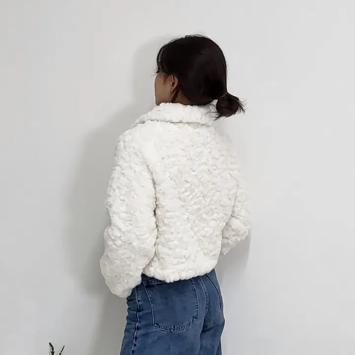 [🔥주말3일만!] 카라 양털 뽀글이 퍼자켓 겨울 떡볶이 숏자켓 상세 이미지 15