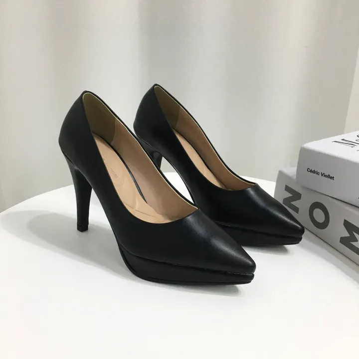 [당일배송/국산수제] 슬림 스틸레토 가보시 쿠션 베이직 힐 10cm 상세 이미지 31