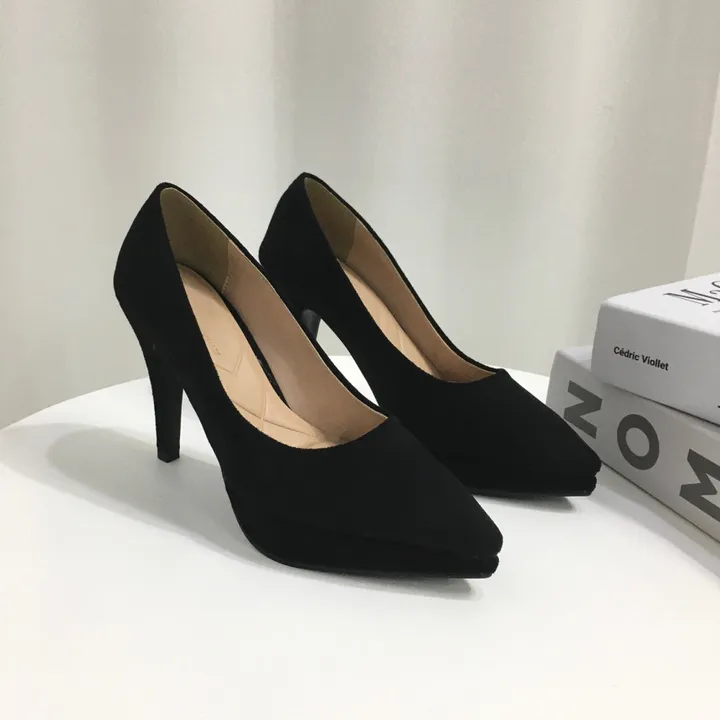 [당일배송/국산수제] 슬림 스틸레토 가보시 쿠션 베이직 힐 10cm 상세 이미지 39