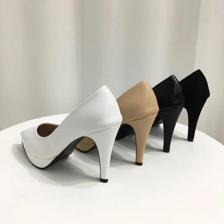 [당일배송/국산수제] 슬림 스틸레토 가보시 쿠션 베이직 힐 10cm 상세 이미지 3