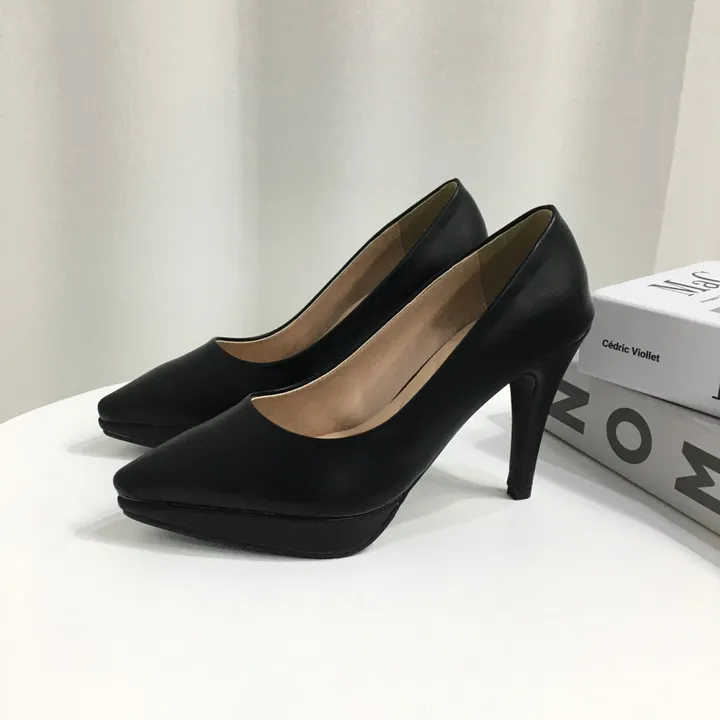 [당일배송/국산수제] 슬림 스틸레토 가보시 쿠션 베이직 힐 10cm 상세 이미지 32