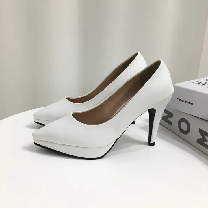 [당일배송/국산수제] 슬림 스틸레토 가보시 쿠션 베이직 힐 10cm 상세 이미지 16