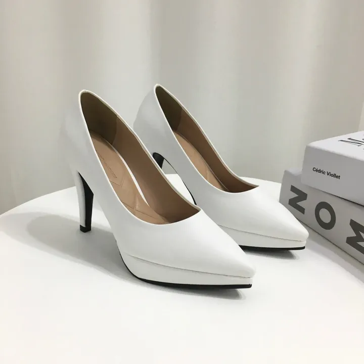 [당일배송/국산수제] 슬림 스틸레토 가보시 쿠션 베이직 힐 10cm 상세 이미지 15