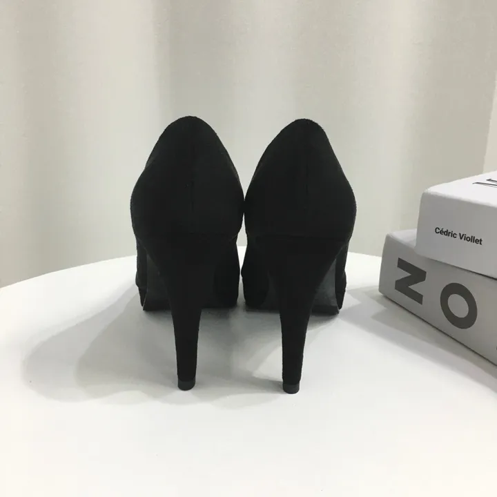 [당일배송/국산수제] 슬림 스틸레토 가보시 쿠션 베이직 힐 10cm 상세 이미지 41