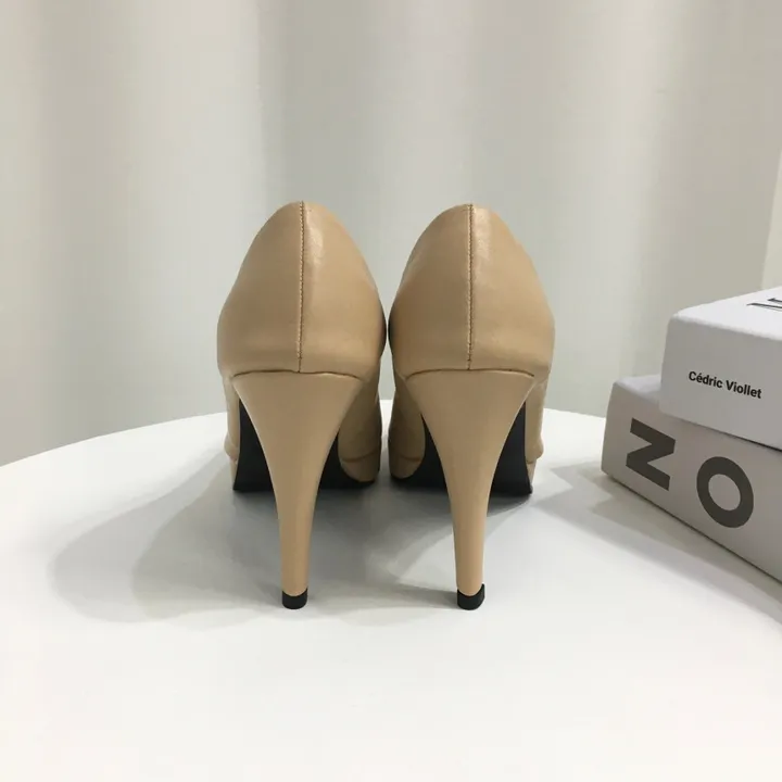 [당일배송/국산수제] 슬림 스틸레토 가보시 쿠션 베이직 힐 10cm 상세 이미지 25