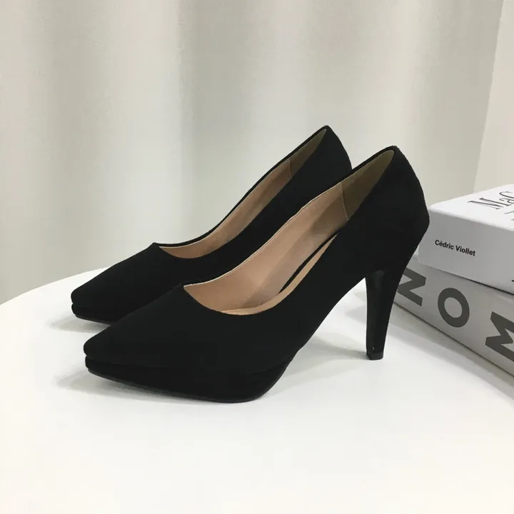 [당일배송/국산수제] 슬림 스틸레토 가보시 쿠션 베이직 힐 10cm 상세 이미지 40