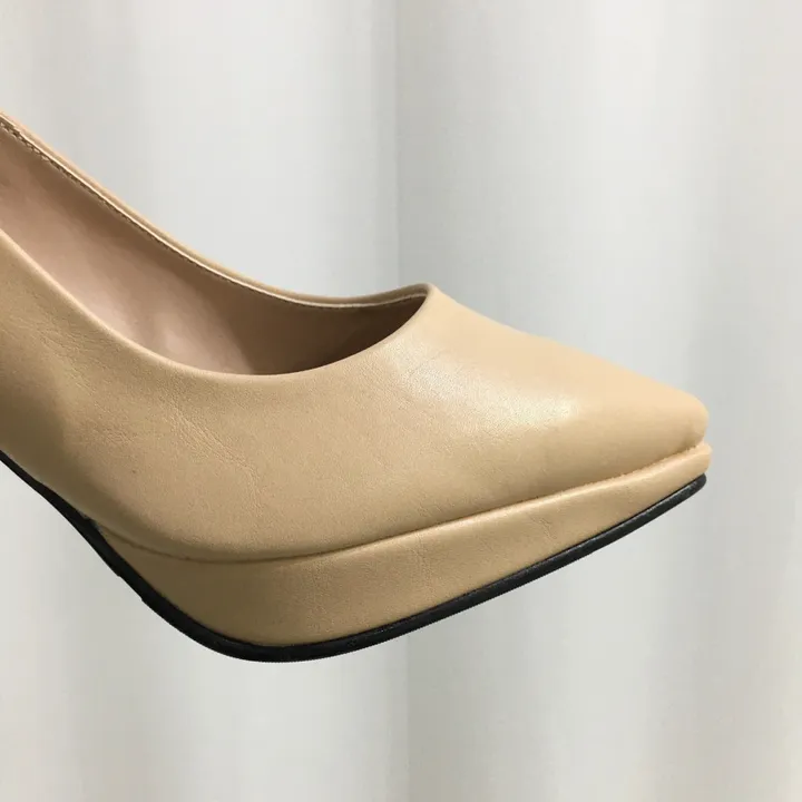 [당일배송/국산수제] 슬림 스틸레토 가보시 쿠션 베이직 힐 10cm 상세 이미지 9