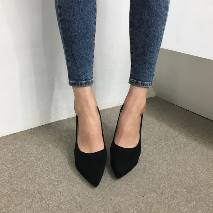 [당일배송/국산수제] 슬림 스틸레토 가보시 쿠션 베이직 힐 10cm 상세 이미지 42
