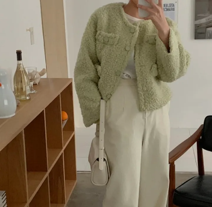 *원조맛집🧸당일출고 *뽀글이 플리스 자켓 아우터(2color)양털자켓/아우터/뽀글이/뽀글자켓/양털/후리스/겨울니트/겨울자켓/삿포로/숏패딩/플리스/떡볶이코트/겨울패딩/플리스자켓 상세 이미지 9