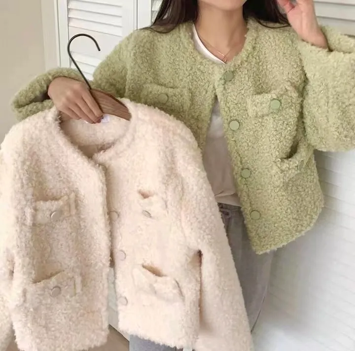 *원조맛집🧸당일출고 *뽀글이 플리스 자켓 아우터(2color)양털자켓/아우터/뽀글이/뽀글자켓/양털/후리스/겨울니트/겨울자켓/삿포로/숏패딩/플리스/떡볶이코트/겨울패딩/플리스자켓 상세 이미지 1