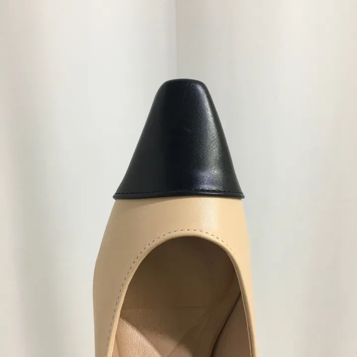 [국내제작/빠른배송] 스퀘어 배색 쿠션 통굽 펌프스 5cm 상세 이미지 32
