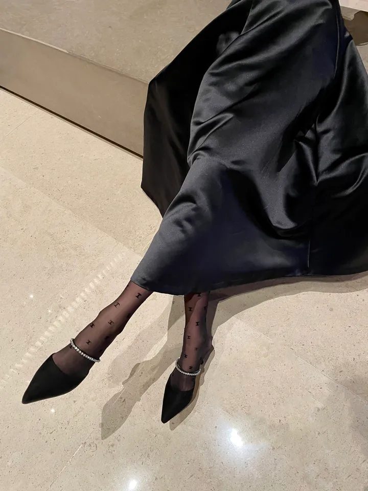뷰트 스웨이드 큐빅 보석 글리터 뮬 7cm / 3color 상세 이미지 5