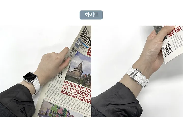 [오늘출발/2+1이벤트] 애플워치 스트랩 모음전 메탈 가죽 밀레니즈 루프 스포츠 밴드 실리콘 애플워치 시계줄 3 6 7 8 se2 울트라 상세 이미지 75