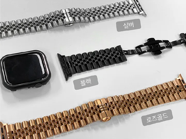 [오늘출발/2+1이벤트] 애플워치 스트랩 모음전 메탈 가죽 밀레니즈 루프 스포츠 밴드 실리콘 애플워치 시계줄 3 6 7 8 se2 울트라 상세 이미지 27
