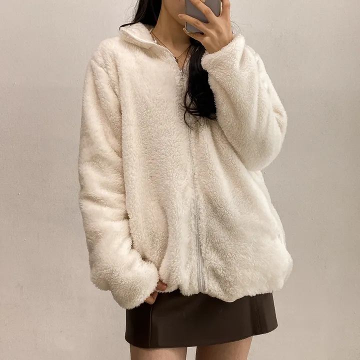 (🧡최저가 / 남녀공용🧡) 따뜻 플리스 후리스 커플 포근 털 겨울 집업 (L~XL) 상세 이미지 3