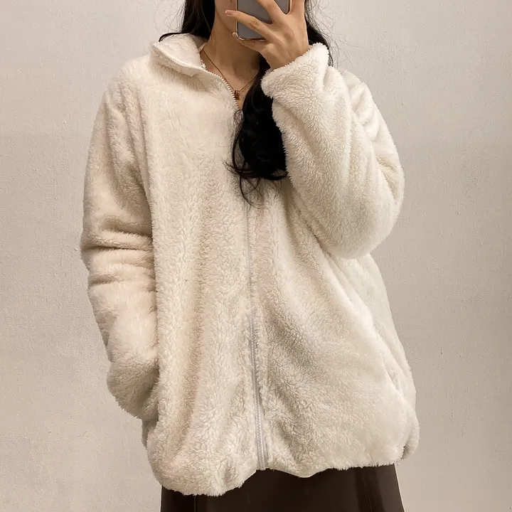 (🧡최저가 / 남녀공용🧡) 따뜻 플리스 후리스 커플 포근 털 겨울 집업 (L~XL) 상세 이미지 7