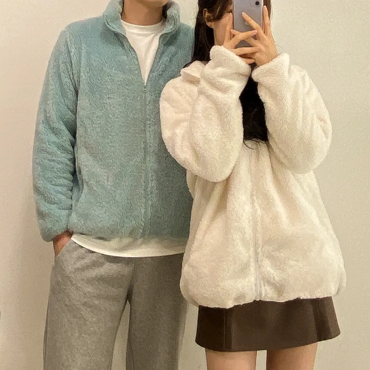 (🧡최저가 / 남녀공용🧡) 따뜻 플리스 후리스 커플 포근 털 겨울 집업 (L~XL) 상세 이미지 9