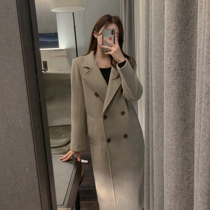 [누빔선택🔥여리핏] 어깨부각X 슬림 여리 스탠다드핏 슬릿 벨트 롱 자켓 겨울 아우터 누빔 패딩 안감 울 모직 코트 3col 상세 이미지 14